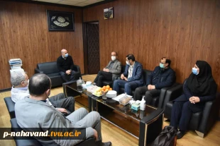 دیدار فرزند مرحوم حاج حشمت شهبازی با دکتر صالحی عمران ریاست محترم دانشگاه فنی و حرفه ای کشور  2