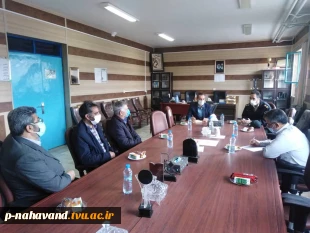 جلسه معاونت امنیت و پیشگیری نیروی انتظامی وریاست آموزشکده وهمکاران نگهبان 2