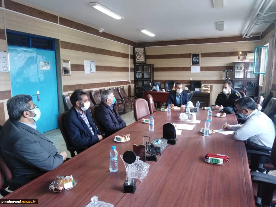 جلسه معاونت امنیت و پیشگیری نیروی انتظامی وریاست آموزشکده وهمکاران نگهبان 2