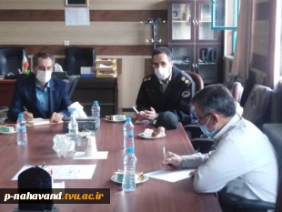 جلسه معاونت امنیت و پیشگیری نیروی انتظامی وریاست آموزشکده وهمکاران نگهبان 3