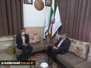 نشست صمیمی رئیس آموزشکده فنی و حرفه ای نهاوند با رئیس دانشکده فنی و حرفه ای شهید شمسی پور تهران 2