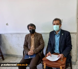 نشست صمیمی رئیس آموزشکده فنی و حرفه ای نهاوند با مدیر گروه رشته عمران دانشگاه فنی و حرفه ای استان همدان