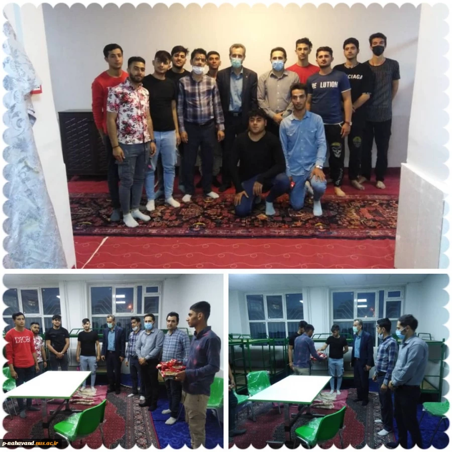 ازدید رئیس آموزشکده  فنی و حرفه ای نهاوند از خوابگاه 2