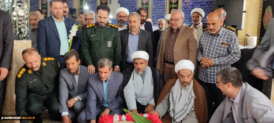 حضور ریاست و کارکنان  آموزشکده فنی و حرفه ای ( حاج حشمت شهبازی) در مراسم  سالروز شهادت مظلومانه آیت الله دکتر بهشتی، شهید آیت اله حیدری و ۷۲ تن از یاران باوفای امام و انقلاب و گرامیداشت هفته قوه قضائیه در شهرستان نهاوند 2