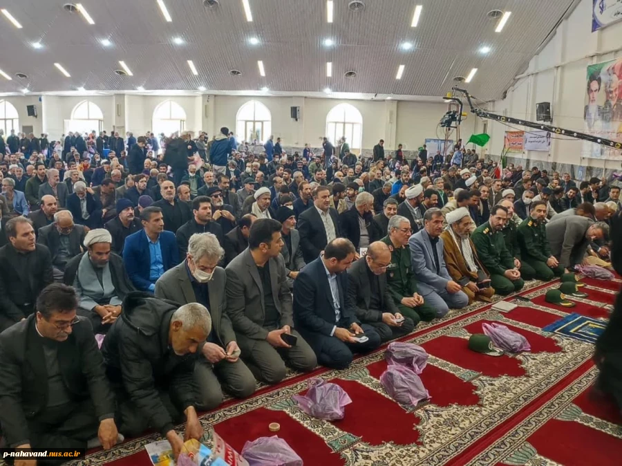 حضور مدرسین و کارکنان آموزشکده  فنی و حرفه ای نهاوند ( حاج حشمت شهبازی)  در راهپیمایی روز قدس 3