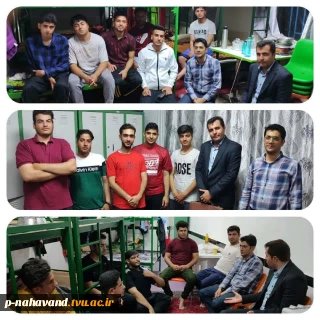 به منظور جمع بندی عناوین برنامه های هفته خوابگاه ها حضور دکتر درویشی مشاور و روانشناس آموزشکده در خوابگاه دانشجویان پسر