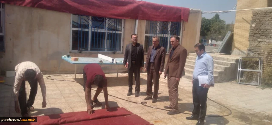 بازدید دکتر کاظمی ریاست محترم دانشگاه فنی و حرفه‌ای استان همدان و هئیت محترم همراه از طرح‌ استفاده از مددجویان ندامتگاه مرکزی نهاوند 6