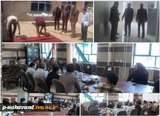 بازدید دکتر کاظمی ریاست محترم دانشگاه فنی و حرفه‌ای استان همدان و هئیت محترم همراه از طرح‌ استفاده از مددجویان ندامتگاه مرکزی نهاوند