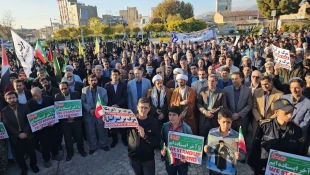تجمع ریاست، مدرسین، یاوران علمی و دانشجویان آموزشکده حاج حشمت شهبازی در چهلمین روز مقاومت فلسطین 8