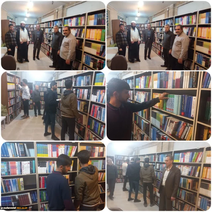 بازدید دانشجویان از کتابخانه آموزشکده و آشنایی با کتابداری بمناسبت هفته کتاب و کتابخوانی  3