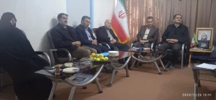 تجلیل از عضو هیئت علمی دانشگاه فنی و حرفه ای استان همدان در دفتر  نماینده محترم ولی فقیه شهرستان نهاوند 4