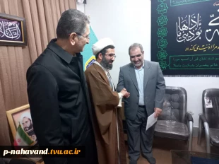 تجلیل از عضو هیئت علمی دانشگاه فنی و حرفه ای استان همدان در دفتر  نماینده محترم ولی فقیه شهرستان نهاوند 7