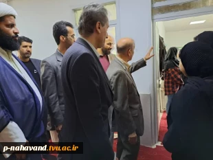 بازدید مهندس علیرضا شهبازی نماینده ی مردم شریف شهرستان نهاوند در مجلس شورای اسلامی و برخی از اعضاء هیئت رئیسه دانشگاه واحد استان از خوابگاه دختران آموزشکده 11
