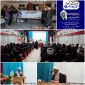 حضور کارکنان و دانشجویان آموزشکده در مراسم وحدت حوزه و دانشگاه شهرستان نهاوند
