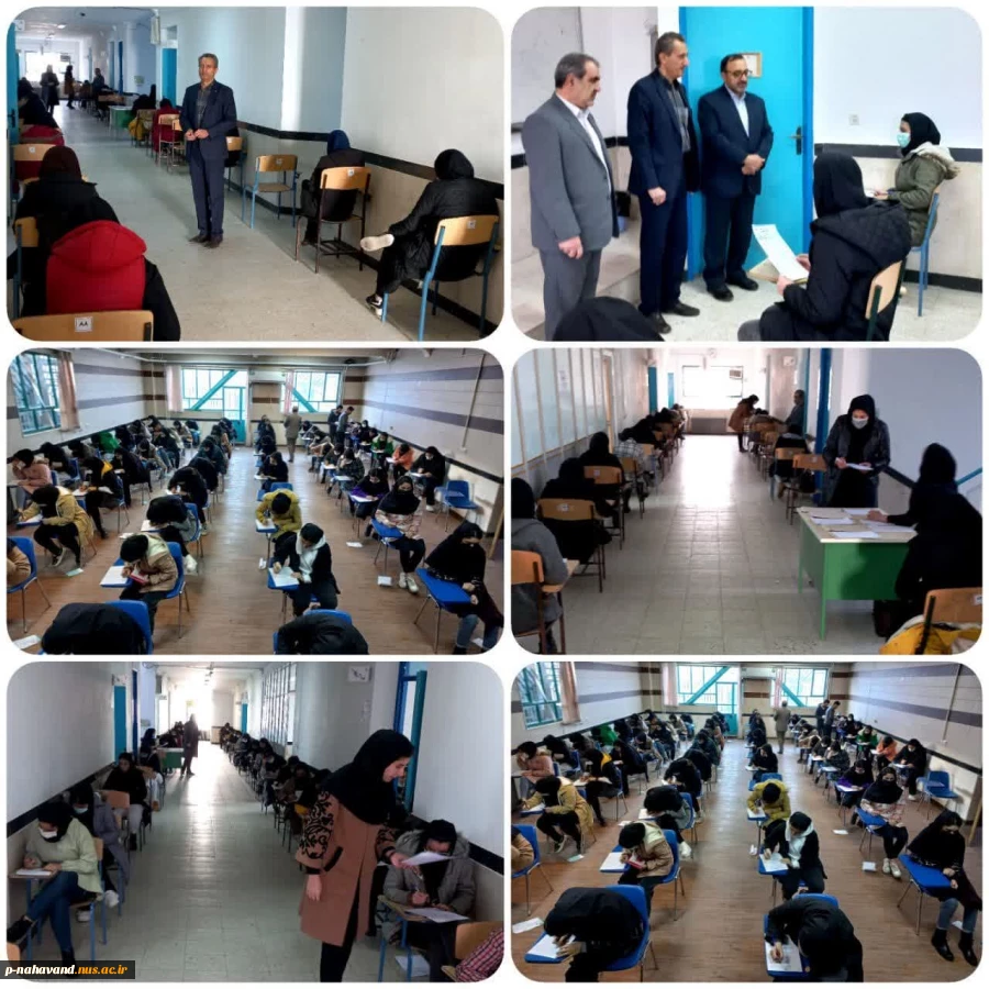 بازدید رئیس و معاون آموزشی پژوهشی آموزشکده فنی و حرفه ای حاج حشمت شهبازی از روند برگزاری امتحانات پایان ترم 3