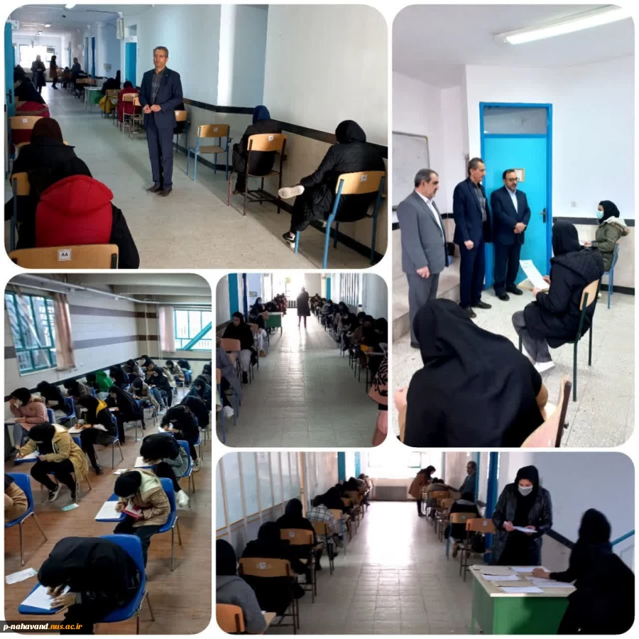 بازدید رئیس و معاون آموزشی پژوهشی آموزشکده فنی و حرفه ای حاج حشمت شهبازی از روند برگزاری امتحانات پایان ترم 4
