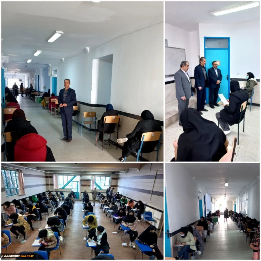 بازدید رئیس و معاون آموزشی پژوهشی آموزشکده فنی و حرفه ای حاج حشمت شهبازی از روند برگزاری امتحانات پایان ترم 5