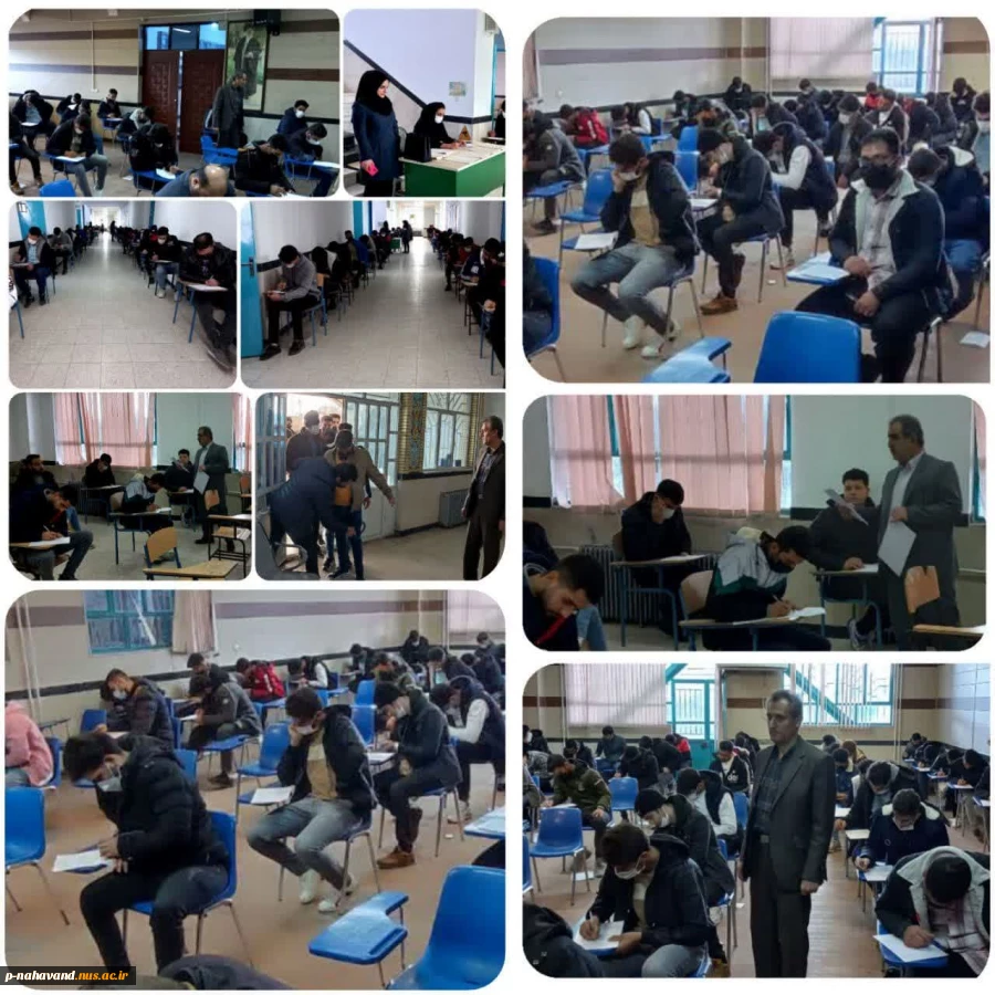 بازدید رئیس و معاون آموزشی پژوهشی آموزشکده فنی و حرفه ای حاج حشمت شهبازی از روند برگزاری امتحانات پایان ترم 6