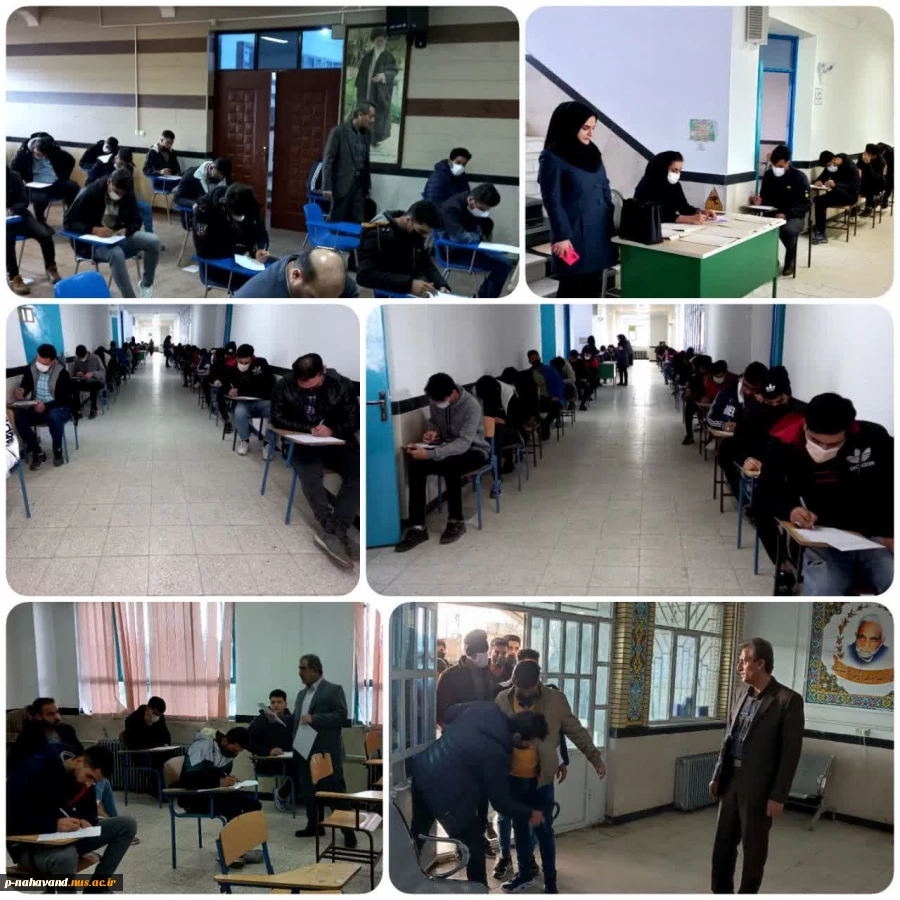 بازدید رئیس و معاون آموزشی پژوهشی آموزشکده فنی و حرفه ای حاج حشمت شهبازی از روند برگزاری امتحانات پایان ترم 7