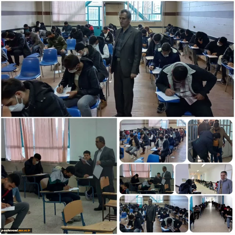 بازدید رئیس و معاون آموزشی پژوهشی آموزشکده فنی و حرفه ای حاج حشمت شهبازی از روند برگزاری امتحانات پایان ترم 8