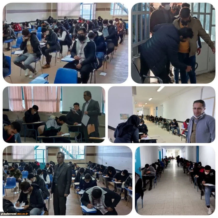 بازدید رئیس و معاون آموزشی پژوهشی آموزشکده فنی و حرفه ای حاج حشمت شهبازی از روند برگزاری امتحانات پایان ترم 9