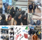 حضور پرشور اساتید و دانشجویان در اجرای پویش من رای می دهم و  رای اولی ها آموزشکده در انتخابات 1402 شعبه اخذ رای شماره 44 2