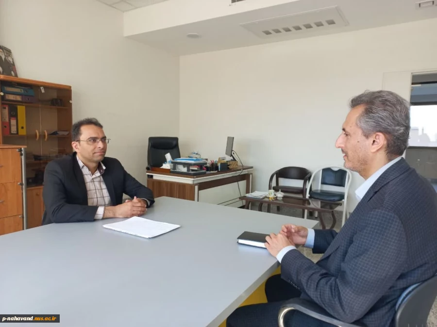 دیدار نوروزی رئیس آموزشکده فنی نهاوند با ریاست و مدیر امور موسسات پارک علم و فناوری همدان 3
