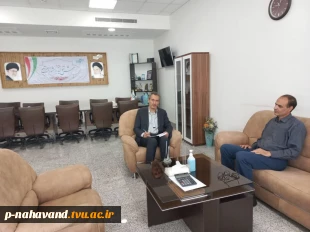 دیدار نوروزی رئیس آموزشکده فنی نهاوند با ریاست و مدیر امور موسسات پارک علم و فناوری همدان 4