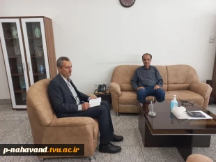 دیدار نوروزی رئیس آموزشکده فنی نهاوند با ریاست و مدیر امور موسسات پارک علم و فناوری همدان 6