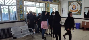 بازدید ریاست  آموزشکده از  امتحانات پایان ترم 6