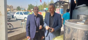 موکبداری نیم روزی بسیج کارکنان و اساتید دانشگاه ملی مهارت استان همدان با همکاری سپاه ناحیه نهاوند 3