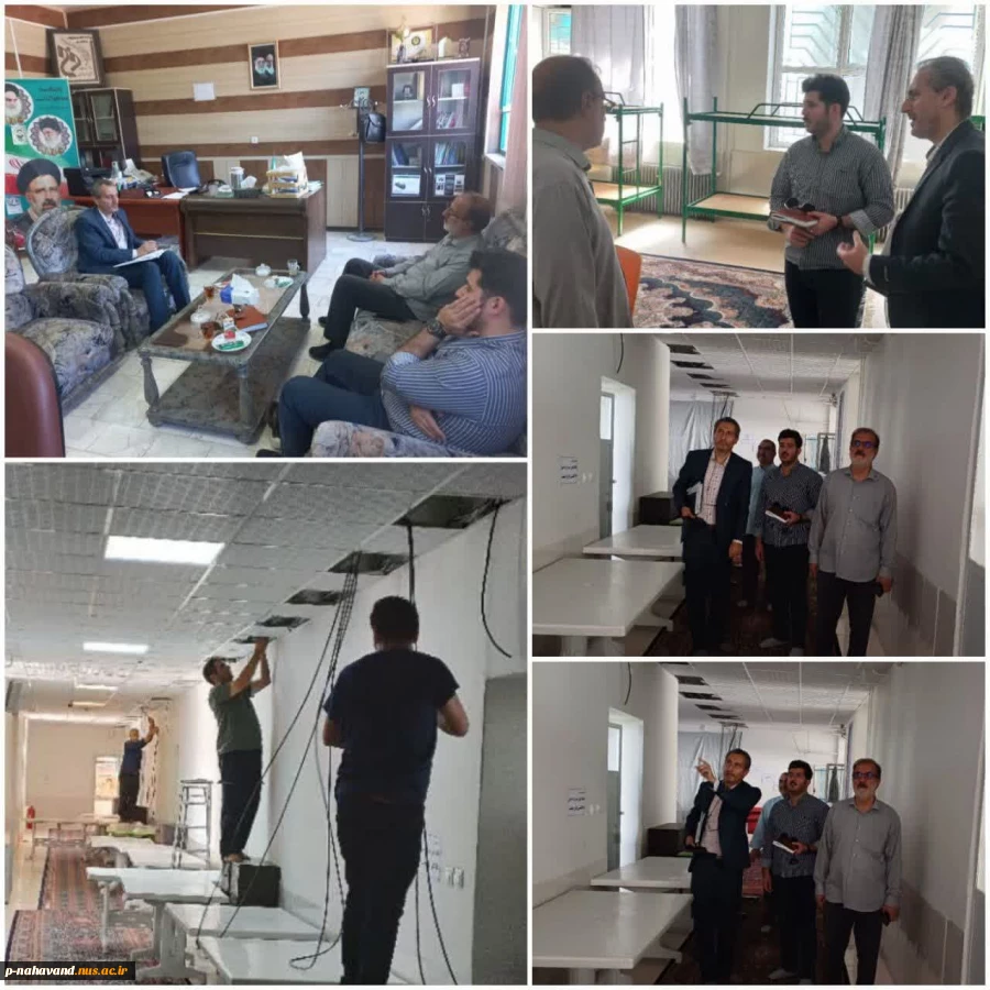 حضور و بازدید میدانی مدیر دفتر و مسئول روابط عمومی، نماینده مردم شریف شهرستان نهاوند در مجلس شورای اسلامی از دانشگاه ملی مهارت استان همدان- واحد نهاوند 2