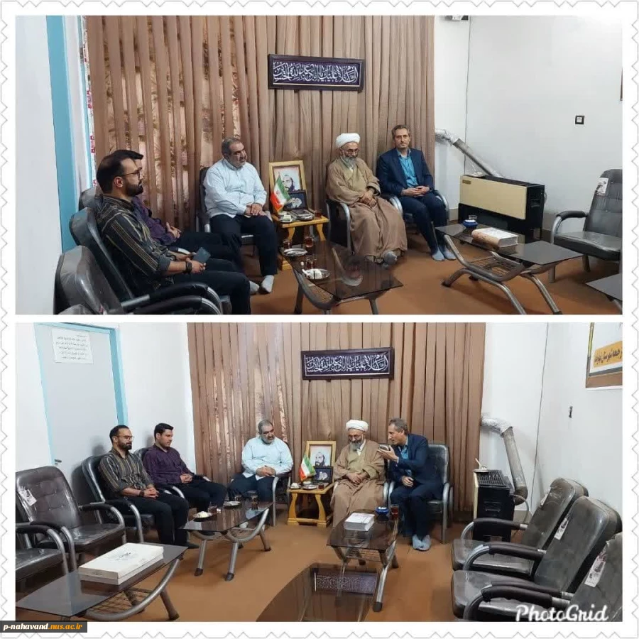 دیدار ریاست و کارکنان حجت الاسلام و المسلمین محمدی سبزواری با امام جمعه جدید شهرستان نهاوند 2