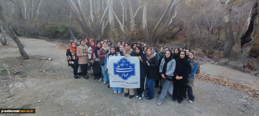 به مناسبت هفته بسیج اردوی فرهنگی تفریحی  یکروزه دانشجویان دختر غیر بومی به سراب و جنگل گیان با همکاری بخشداری 2