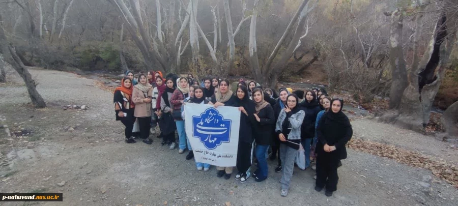 به مناسبت هفته بسیج اردوی فرهنگی تفریحی  یکروزه دانشجویان دختر غیر بومی به سراب و جنگل گیان با همکاری بخشداری 3