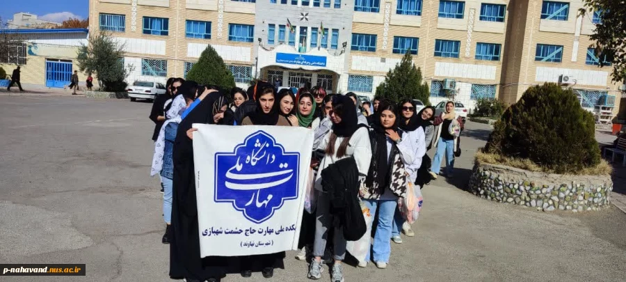 به مناسبت هفته بسیج اردوی فرهنگی تفریحی  یکروزه دانشجویان دختر غیر بومی به سراب و جنگل گیان با همکاری بخشداری 4