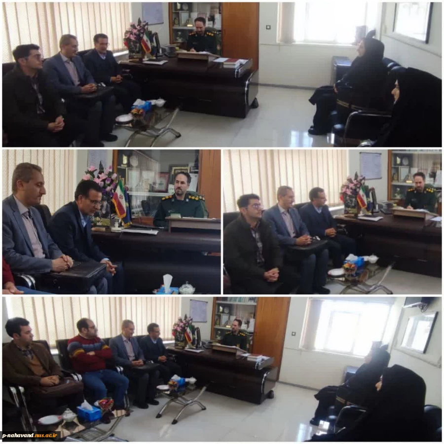 دیدار اعضاء شورای مرکز کارآفرینی و رشد شهرستان با فرمانده سپاه ناحیه نهاوند 2