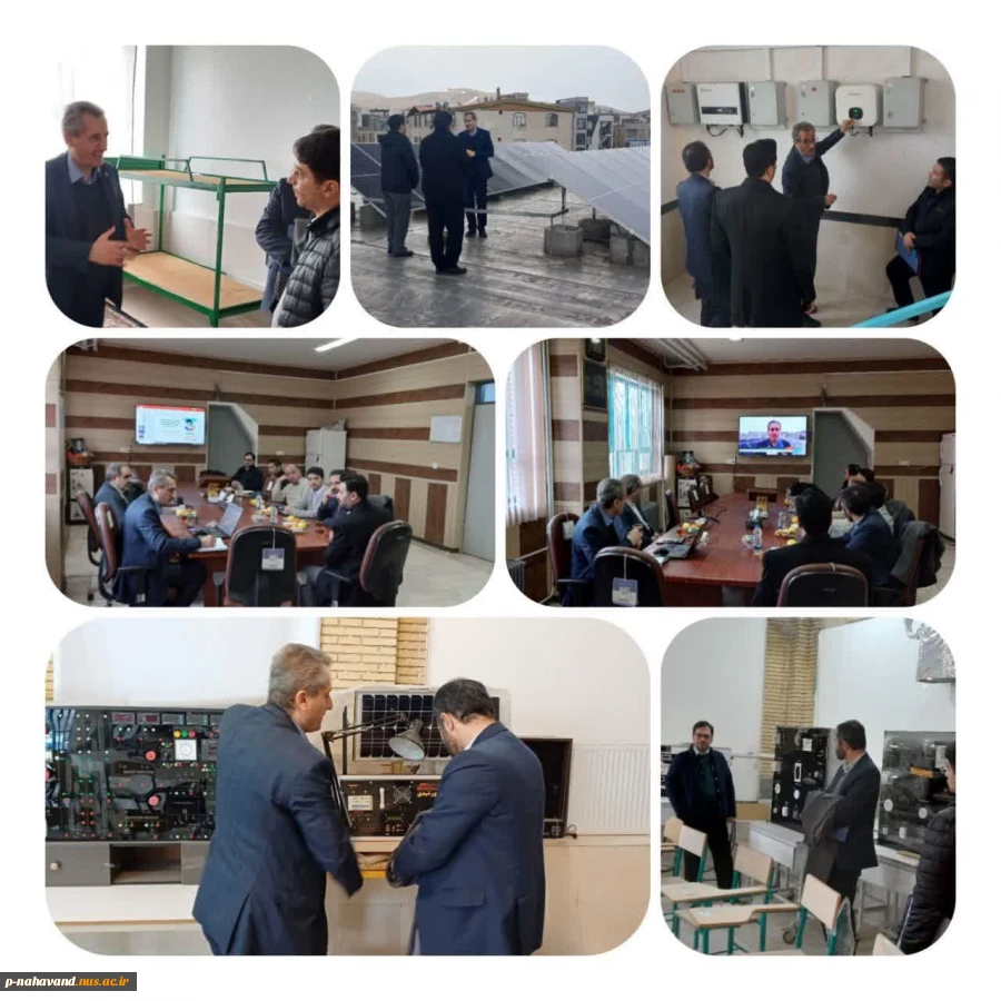 بازدید ادواری کارگروه تخصصی هیئت نظارت ارزیابی و تضمین کیفیت عتف استان همدان از دانشگاه ملی مهارت واحد نهاوند 3