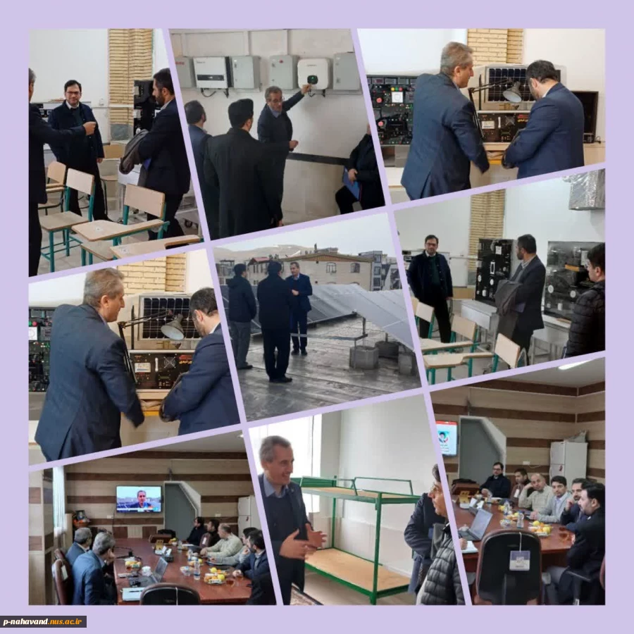 بازدید ادواری کارگروه تخصصی هیئت نظارت ارزیابی و تضمین کیفیت عتف استان همدان از دانشگاه ملی مهارت واحد نهاوند 5