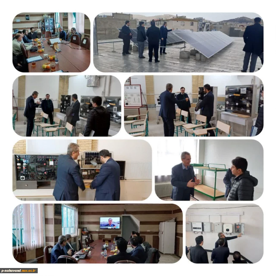 بازدید ادواری کارگروه تخصصی هیئت نظارت ارزیابی و تضمین کیفیت عتف استان همدان از دانشگاه ملی مهارت واحد نهاوند 6