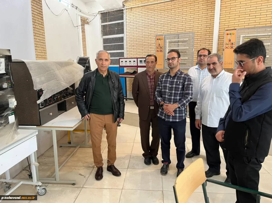 بازدید میدانی مهندس شهبازی، فرزند خیّر بزرگ نهاوند، زنده‌یاد حاج حشمت شهبازی، از دانشگاه ملی مهارت یادگار پدر 6