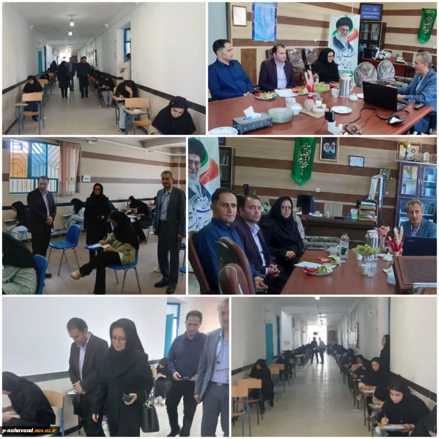 بازدید خانم دکتر سلطانزاده نماینده مرکز نظارت و ارزیابی و تضمین کیفیت دانشگاه ملی مهارت از روند برگزاری امتحانات 5