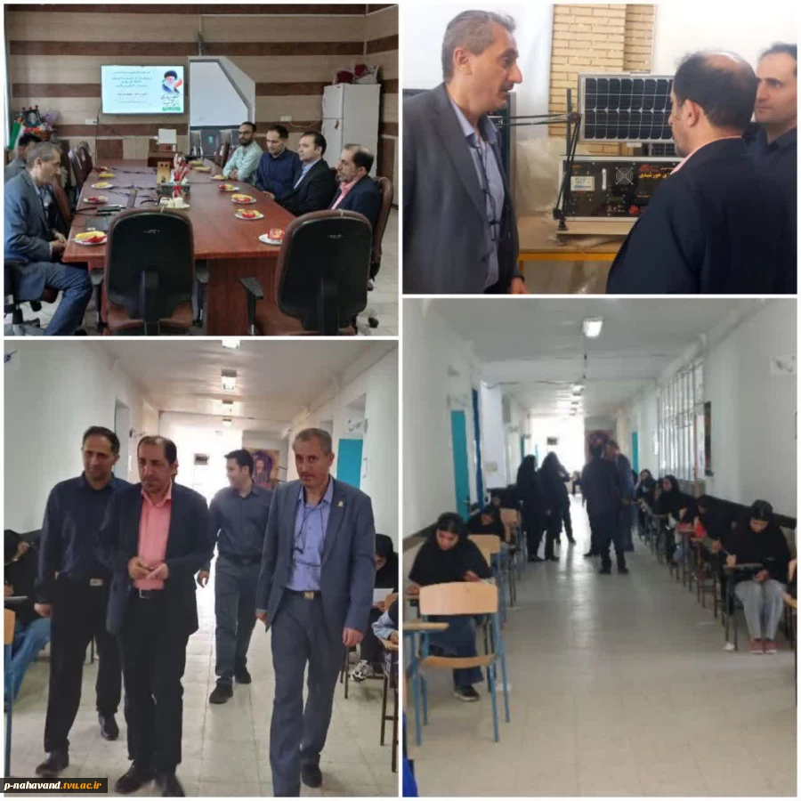 بازدید دکتر منصوری نسب، مشاور رئیس و مدیرکل مرکز نظارت، ارزیابی و تضمین کیفیت و هیئت همراه از آموزشکده  2