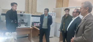 بازدید دکتر احمدی رئیس پارک علم و فناوری همدان و مهندس جمشیدی رئیس مرکز رشد شهرستان همدان ازواحد فناورآموزشکده نهاوند 4