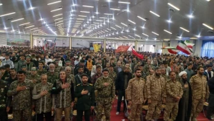 تقدیر از همکاری، تعامل و پشتیبانی از برنامه های بسیج دانشجویی سپاه ناحیه در همایش اقتدار بسیجیان نهاوند 8