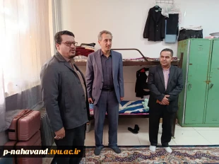 بازدید میدانی معاون فرهنگی دانشجویی دانشگاه ملی مهارت استان همدان از سراهای دانشجویی و سلف آموزشکده نهاوند 3