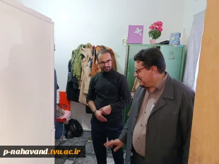 بازدید میدانی معاون فرهنگی دانشجویی دانشگاه ملی مهارت استان همدان از سراهای دانشجویی و سلف آموزشکده نهاوند 12