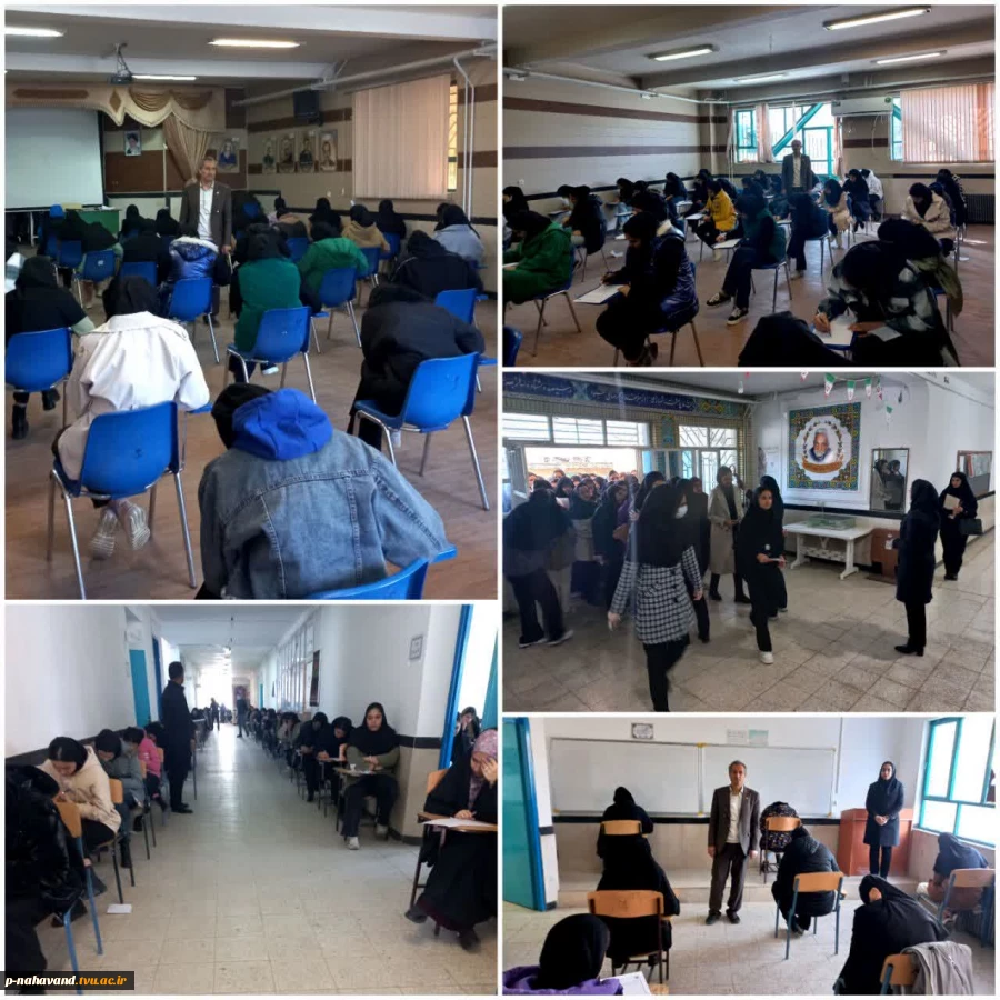 شروع منظم و با نشاط امتحانات پایان ترم دانشجویان آموزشکده همزمان با سایر دانشجویان دانشگاه ملی مهارت سراسر استان همدان 5