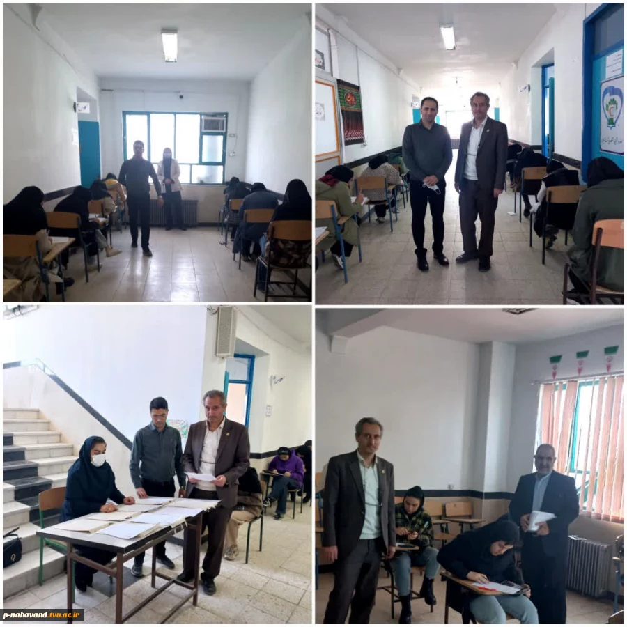 شروع منظم و با نشاط امتحانات پایان ترم دانشجویان آموزشکده همزمان با سایر دانشجویان دانشگاه ملی مهارت سراسر استان همدان 6