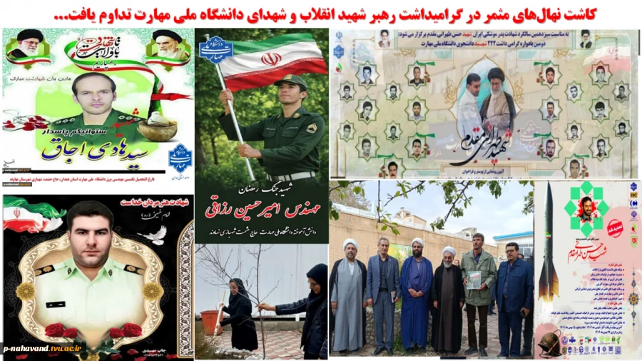 مراقبت از نهال‌های یادبود شهدا در آموزشکده نهاوند؛ نماد تداوم راه ایثار 3